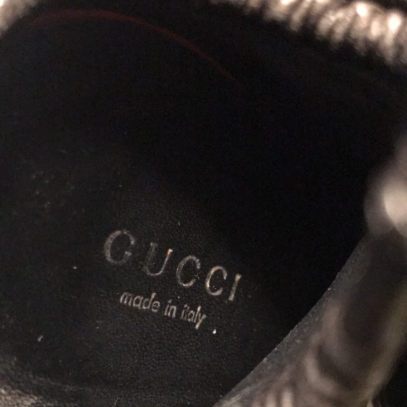 Vintage GUCCI Lambskin Sexy Back Tie Ruched Heels - Picture 9 of 11